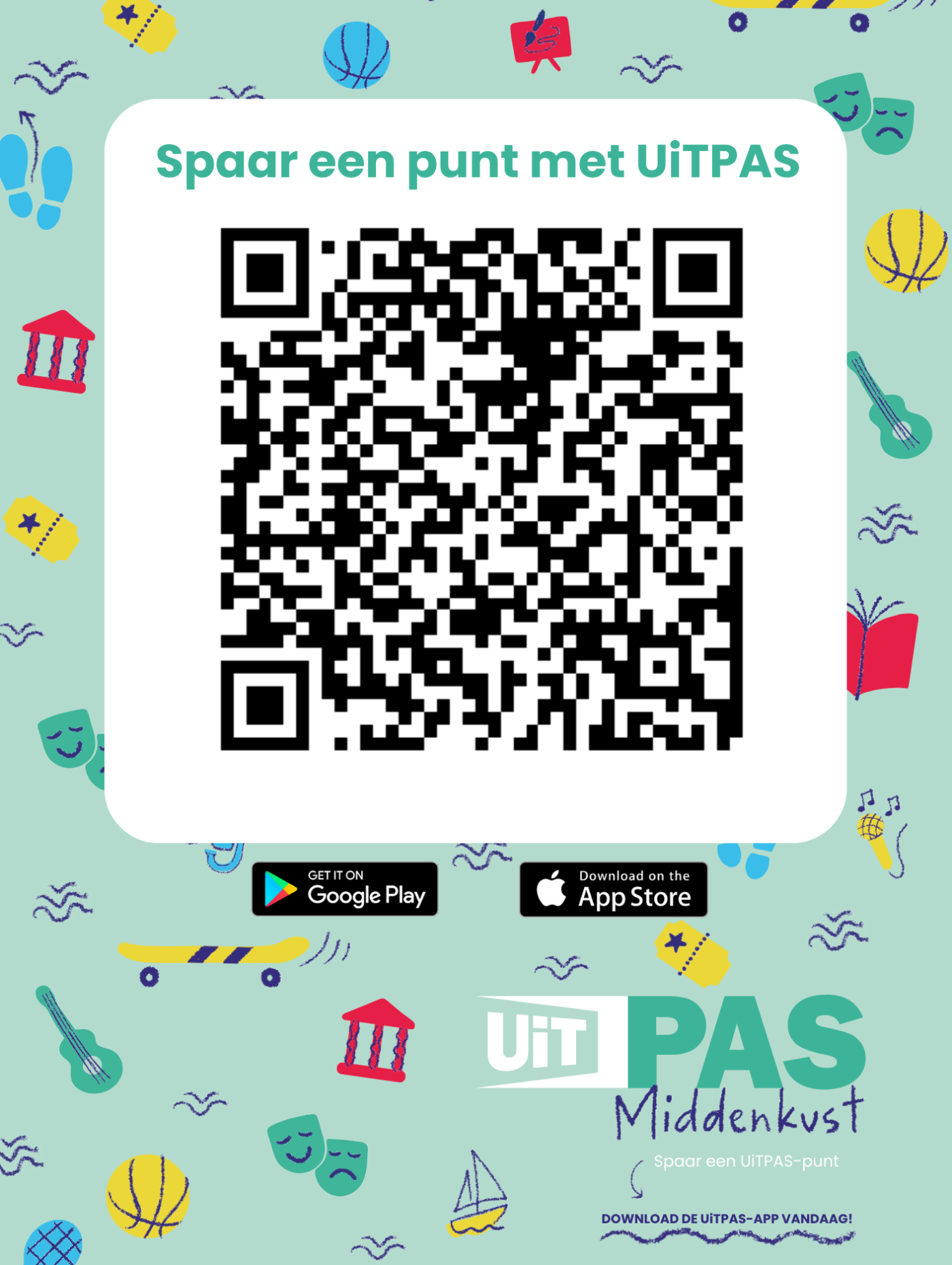QR-code om UiTPAS-punt te sparen