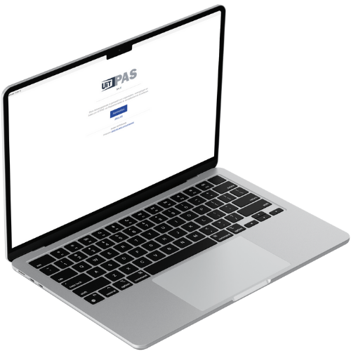 UiTPAS-balie op laptop