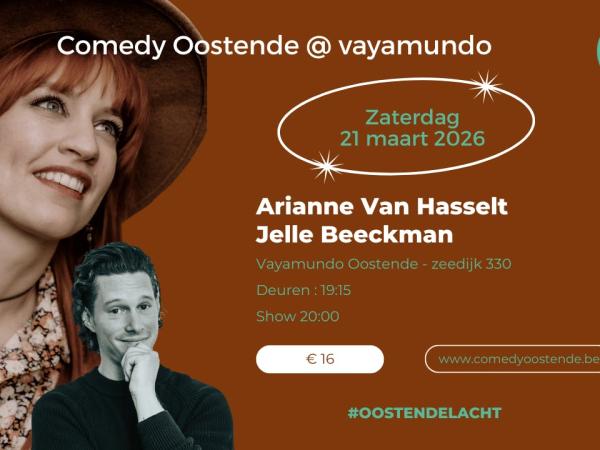 Comedy Oostende @ Vayamundo - Arianne Van Hasselt en Jelle Beeckman
