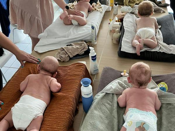 Ouder-Brug: Babymassage voor ouder(s) met hun baby van 6 weken tot 6 maanden oud