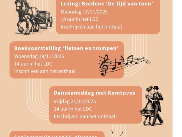 Boekvoorstelling: Fietsen en trompen - Seniorenweek LDC Bredene