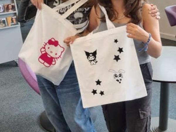Makerspace: Versier je eigen totebag
