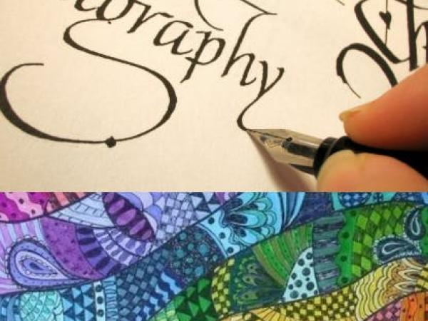 Kalligrafie of zentangle