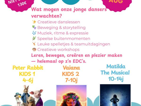 EDC Summer Dance Camps 2026 - Vaiana - Kids 2 (lager 7 - 10j)