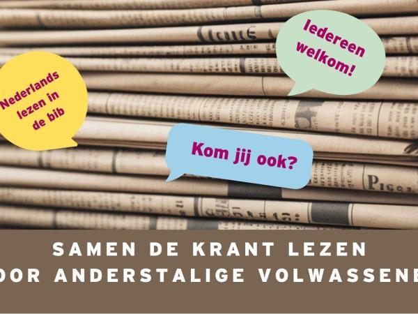 Samen de krant lezen voor anderstalige volwassenen