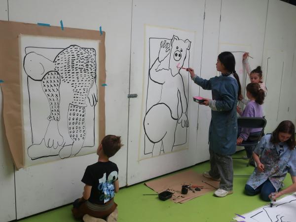 LABO Kunstdag Streetart : De straat als schilderdoek (8-12 jarigen) met Igor Delaplace