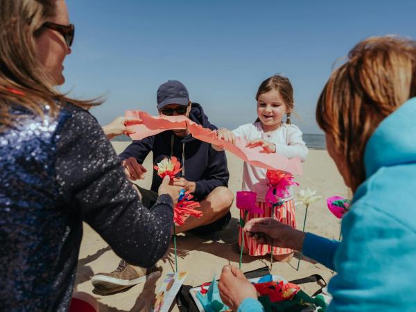 Creatieve workshop strandbloemen maken in Mariakerke
