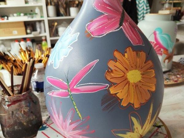 Workshop 'vaasjes kleuren'