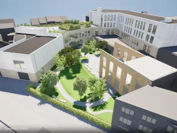 Werfrondleiding in het nieuwe schoolgebouw