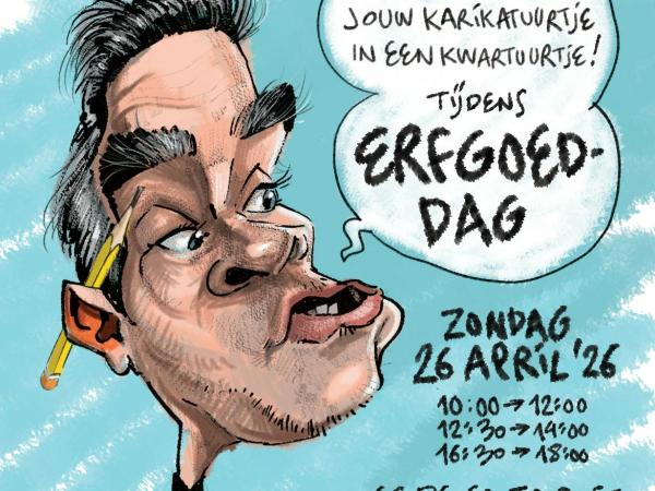 Erfgoeddag: Demonstratie Laat je karikatuur tekenen