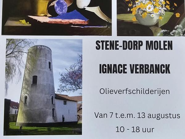 Olieverfschilderijen in de Molen van Stene Dorp