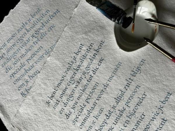 Kalligrafie Lessenreeks op beginnersniveau