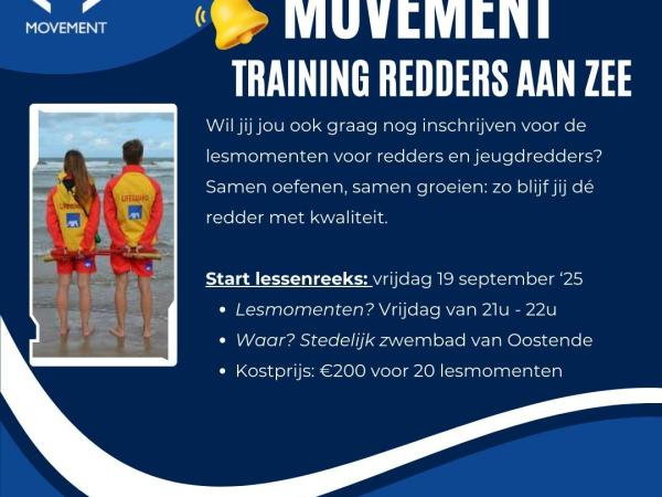 Training redders aan zee